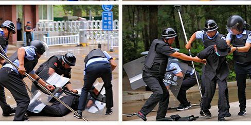 燕京理工学院开展防暴恐演习活动